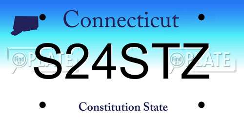 S24STZ Connecticut License Plate