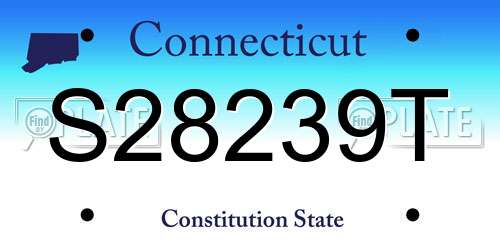 S28239T Connecticut License Plate