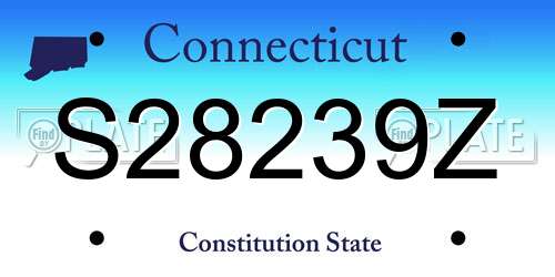 S28239Z Connecticut License Plate