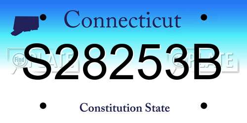 S28253B Connecticut License Plate