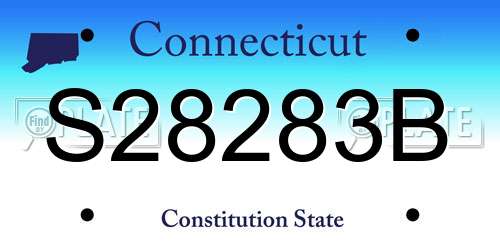 S28283B Connecticut License Plate