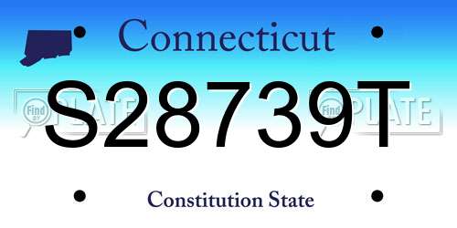 S28739T Connecticut License Plate