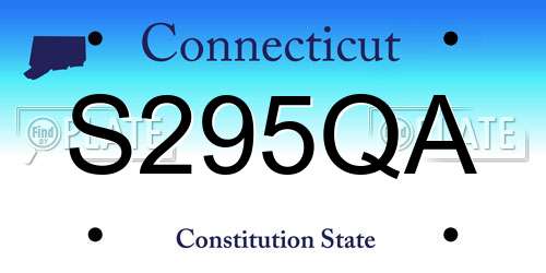 S295QA Connecticut License Plate