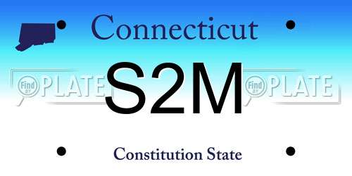 S2M Connecticut License Plate