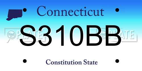 S310BB Connecticut License Plate