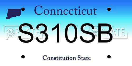 S310SB Connecticut License Plate