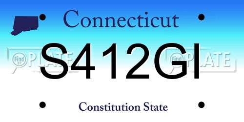 S412GI Connecticut License Plate