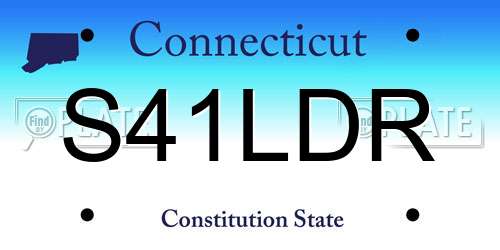 S41LDR Connecticut License Plate