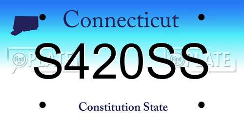 S420SS Connecticut License Plate