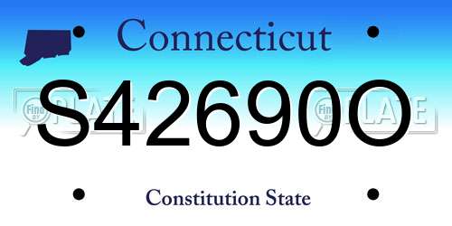 S42690O Connecticut License Plate