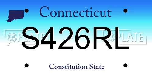 S426RL Connecticut License Plate