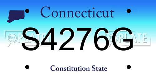 S4276G Connecticut License Plate