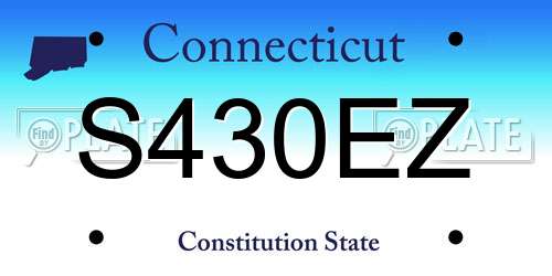 S430EZ Connecticut License Plate