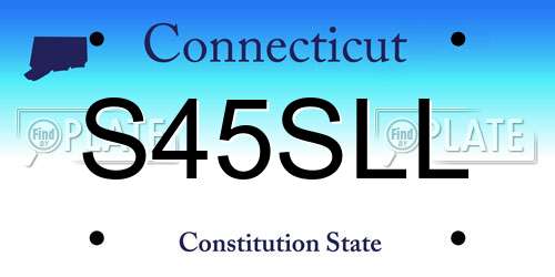S45SLL Connecticut License Plate