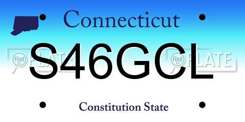 S46GCL Connecticut License Plate