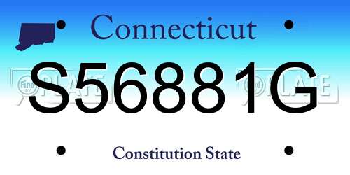 S56881G Connecticut License Plate