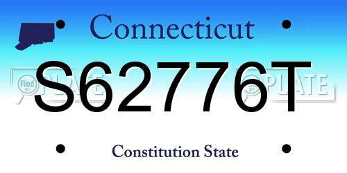S62776T Connecticut License Plate