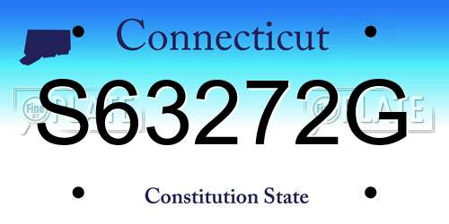 S63272G Connecticut License Plate