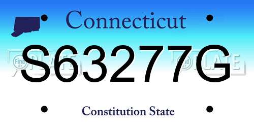 S63277G Connecticut License Plate