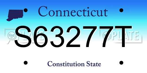 S63277T Connecticut License Plate