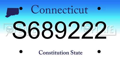 S689222 Connecticut License Plate