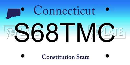 S68TMC Connecticut License Plate