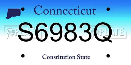S6983Q Connecticut License Plate