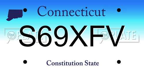 S69XFV Connecticut License Plate