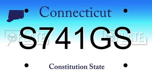 S741GS Connecticut License Plate