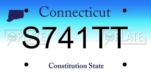 S741TT Connecticut License Plate