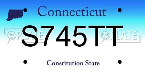 S745TT Connecticut License Plate