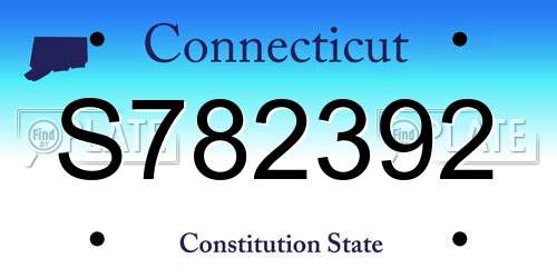 S782392 Connecticut License Plate
