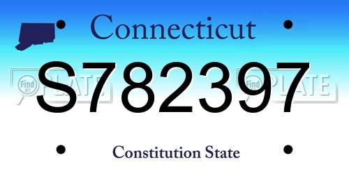 S782397 Connecticut License Plate