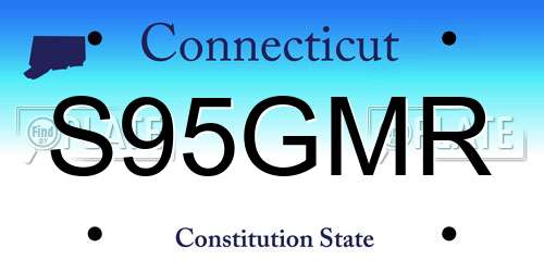 S95GMR Connecticut License Plate