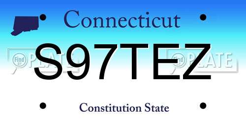 S97TEZ Connecticut License Plate