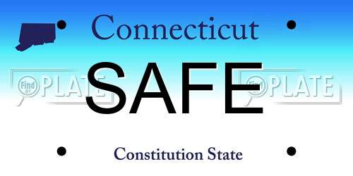 SAFE Connecticut License Plate