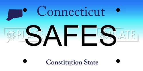 SAFES Connecticut License Plate