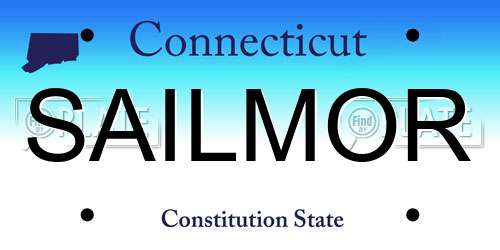 SAILMOR Connecticut License Plate