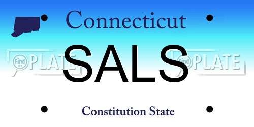 SALS Connecticut License Plate