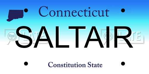 SALTAIR Connecticut License Plate
