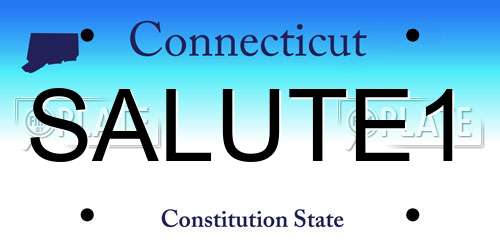 SALUTE1 Connecticut License Plate