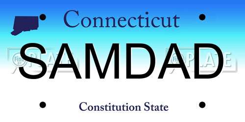 SAMDAD Connecticut License Plate