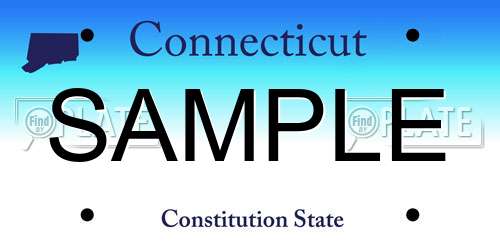 SAMPLE Connecticut License Plate