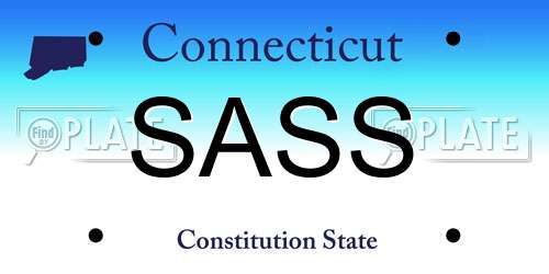SASS Connecticut License Plate