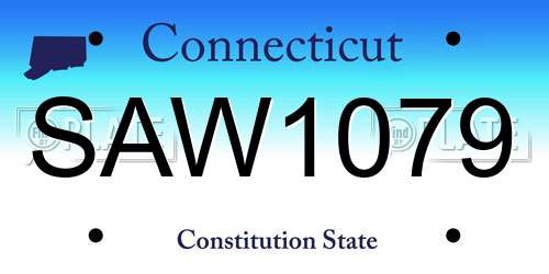 SAW1079 Connecticut License Plate