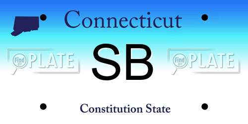 SB Connecticut License Plate