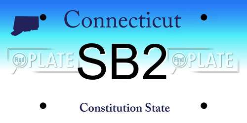 SB2 Connecticut License Plate
