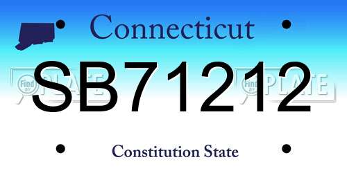 SB71212 Connecticut License Plate