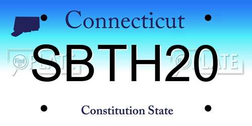 SBTH20 Connecticut License Plate