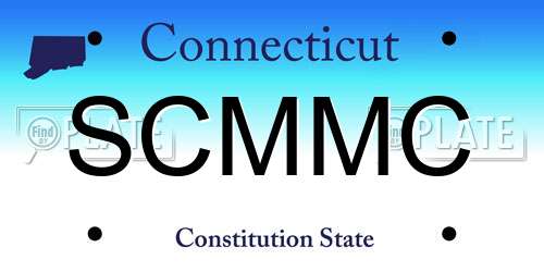 SCMMC Connecticut License Plate